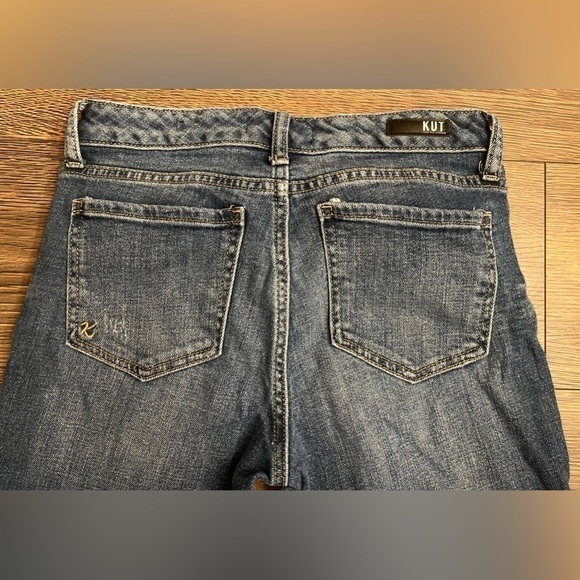 Kut From The Kloth Denim Jeans Reese Raw Hem Women's Size 2 - Picture 4 of 7